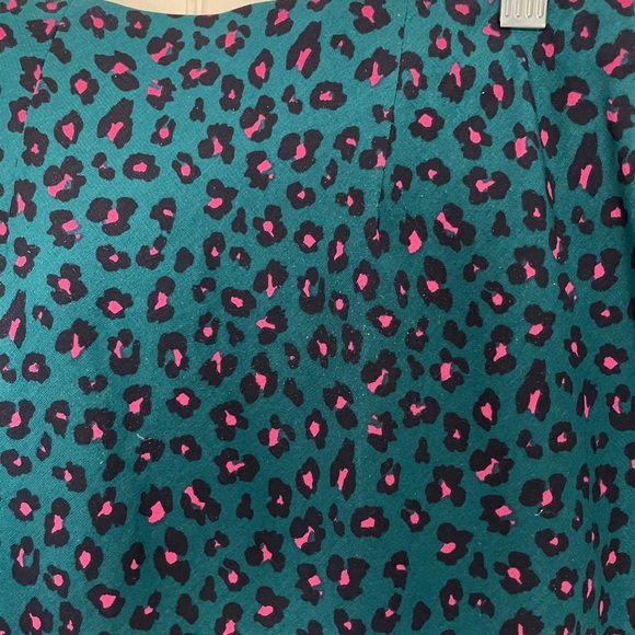 Green Cheetah Print Midi Skirt - Picture 6 of 8